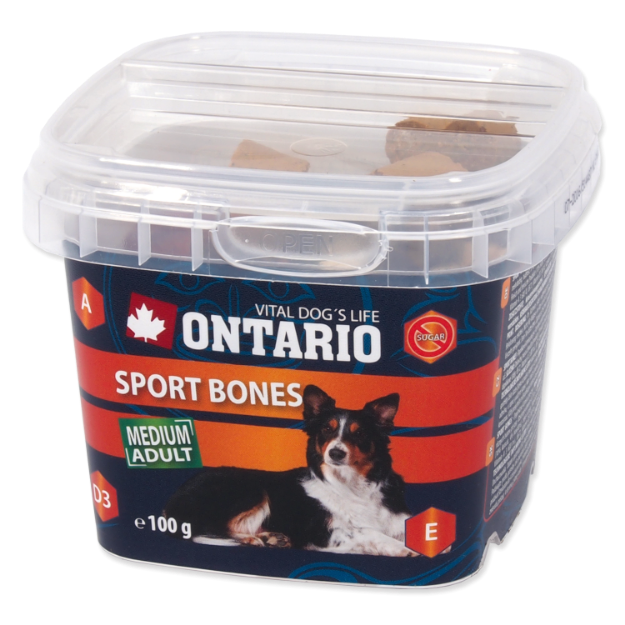 Snack ONTARIO Dog Sport Bones 100g