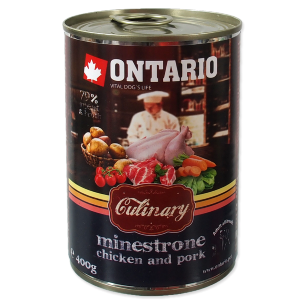 Konzerva ONTARIO Culinary Minestrone Chicken and Pork 400g
