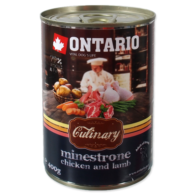 Konzerva ONTARIO Culinary Minestrone Chicken and Lamb 400g