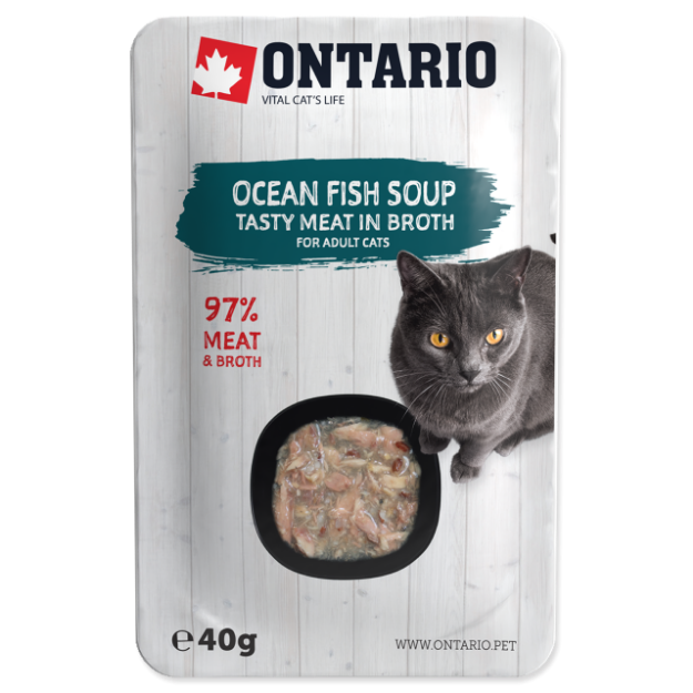 ONTARIO Cat Soup Ocean Fish with vegetables 40g