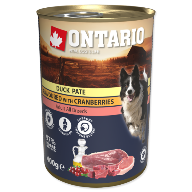 Picture of Konzerva ONTARIO Dog Duck Pate Flavoured With Cranberries